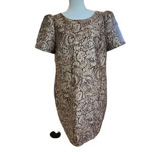 Lauren Ralph Lauren Paisley Dress - Black and Cream